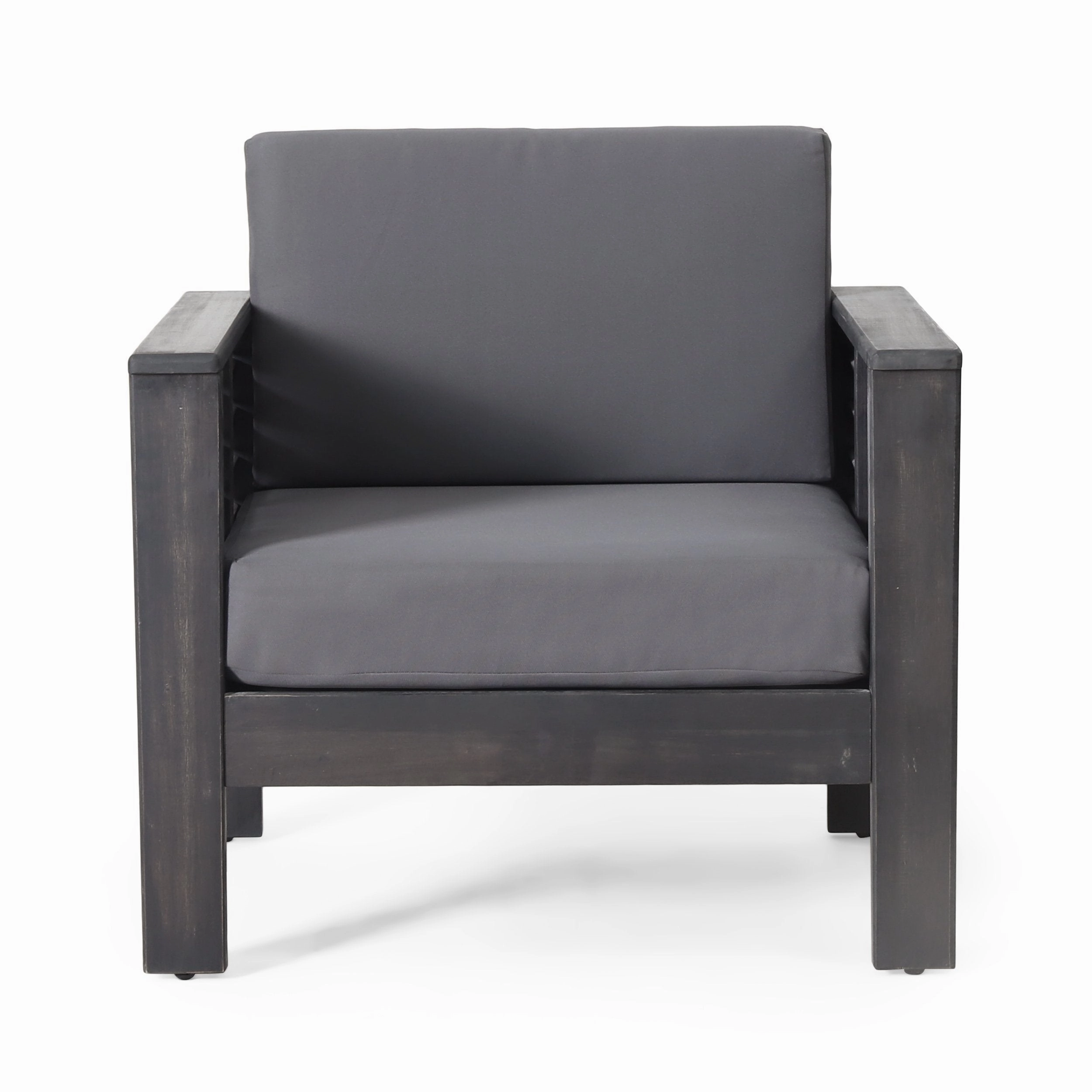 Outdoor Acacia Wood 4 Seater Chat Set with Cushions - NH150413