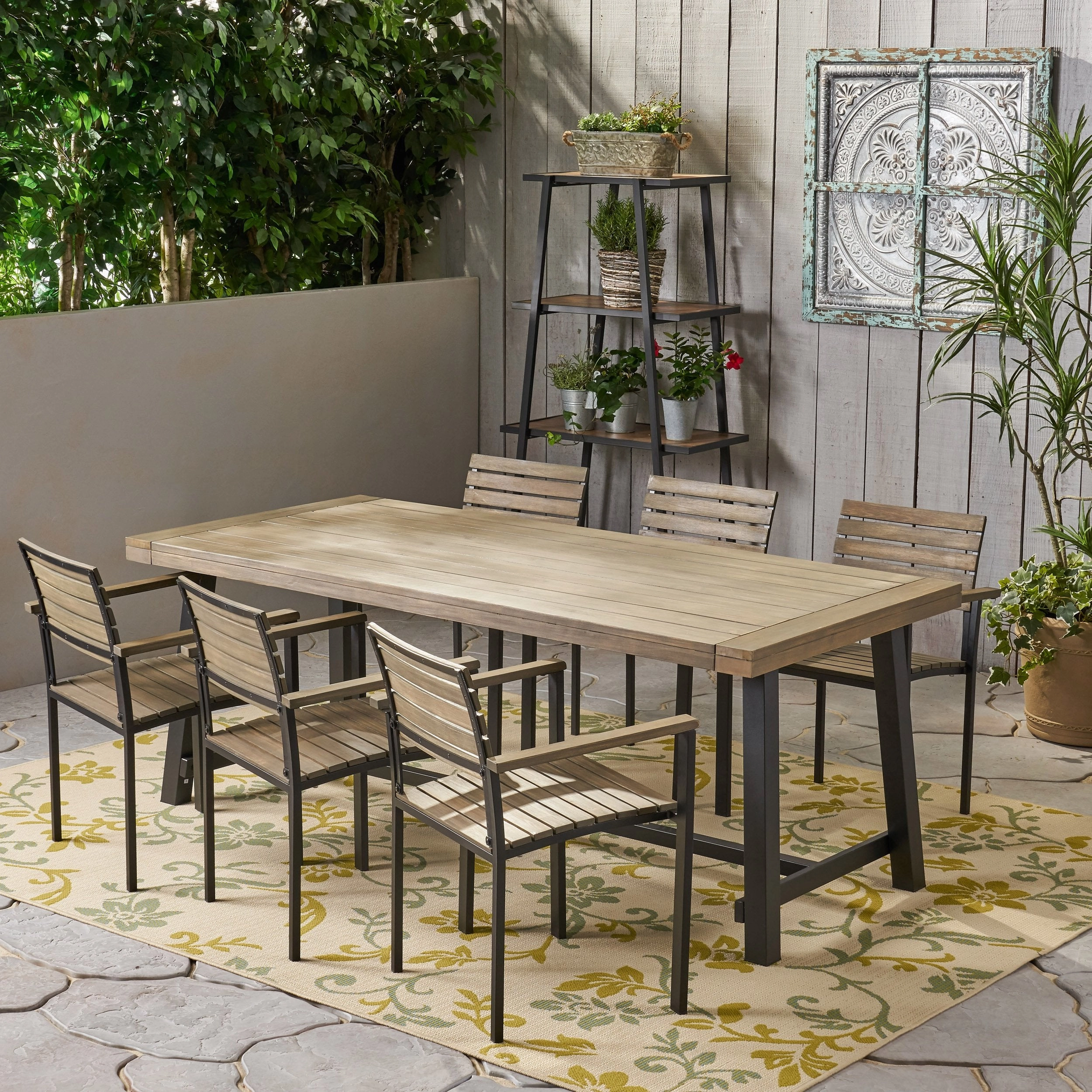 Outdoor Acacia Wood 6 Seater Dining Set - NH356903 outdoor lounge chair, patio sofa
