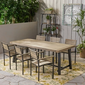 Outdoor Acacia Wood 6 Seater Dining Set - NH356903 outdoor lounge chair, patio sofa