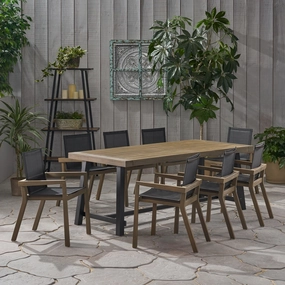 Outdoor Acacia Wood 8 Seater Dining Set - NH046903 outdoor lounge chair, patio sofa