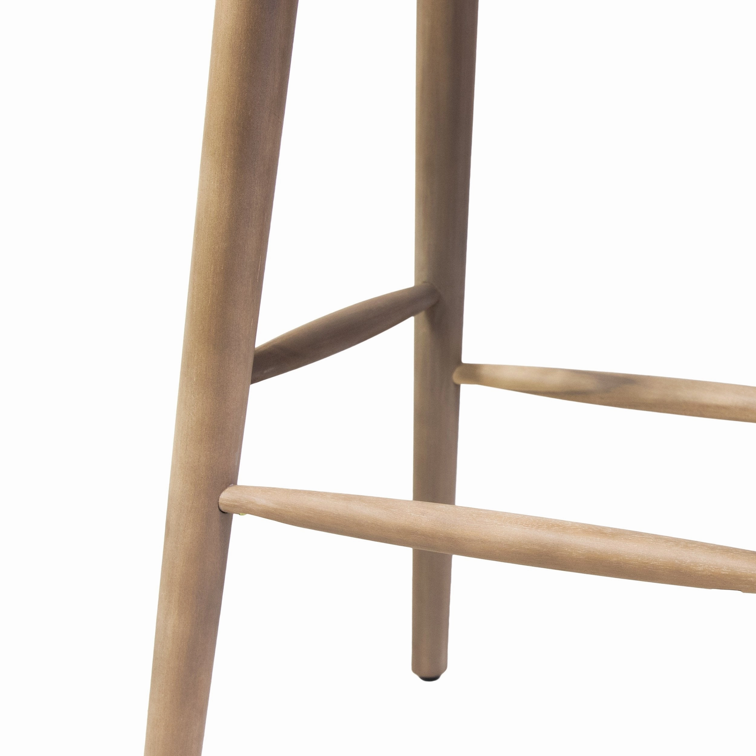 Outdoor Acacia Wood Barstool with Wicker, Set of 4 - NH100413