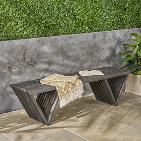 Outdoor Acacia Wood Bench - NH327503 outdoor furniture, garden bench