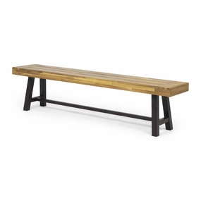 Outdoor Acacia Wood Bench - NH654013 outdoor furniture, garden bench