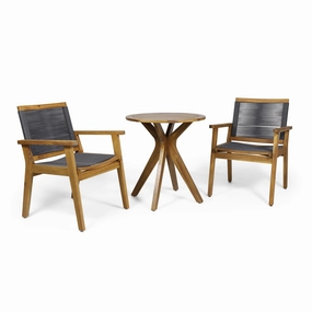 Outdoor Acacia Wood Bistro Set - NH396313 outdoor lounge chair, patio sofa
