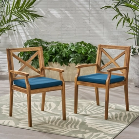 Outdoor Acacia Wood Dining Chair (Set of 2 - NH286403 outdoor lounge chair, patio sofa