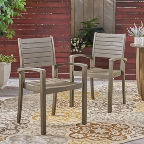 Outdoor Acacia Wood Dining Chairs (set of 2) - NH234603 outdoor lounge chair, patio sofa