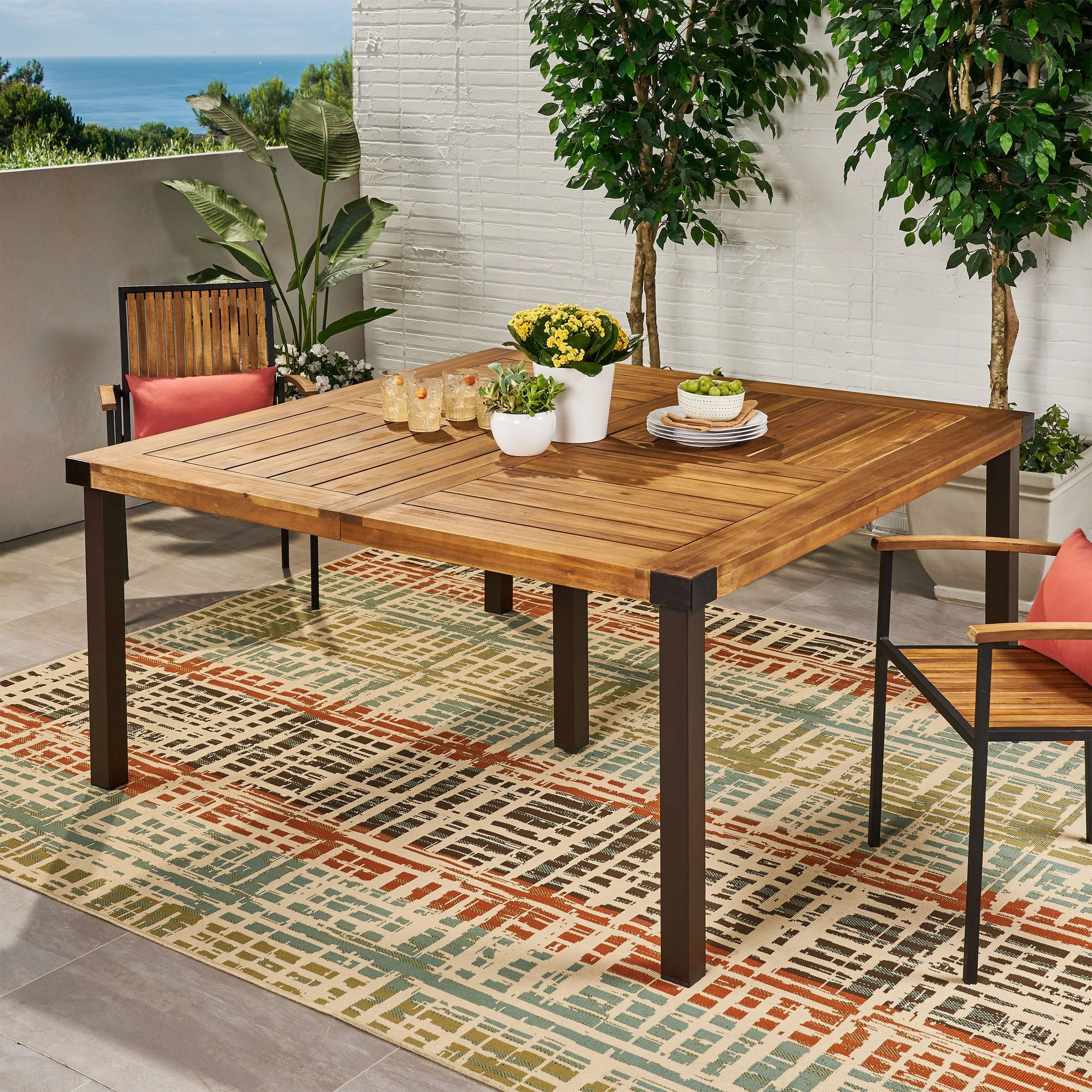 Outdoor Acacia Wood Dining Table - NH410013 outdoor lounge chair, patio sofa