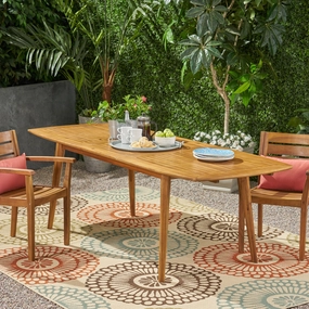 Outdoor Acacia Wood Expandable Dining Table - NH806903 outdoor lounge chair, patio sofa