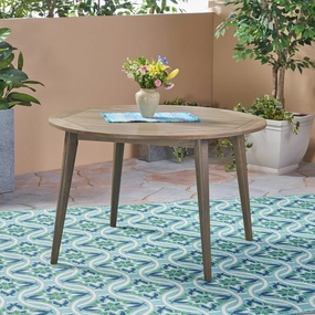 Outdoor Acacia Wood Round Dining Table - NH451503 outdoor lounge chair, patio sofa