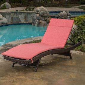Outdoor Adjustable Chaise Lounge Chair w/ Cushion - NH239592 patio umbrella, gazebo