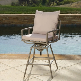 Outdoor Adjustable Height Swivel Bar Stool - NH242832 outdoor lounge chair, patio sofa