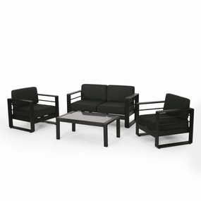 Outdoor Aluminum 4 Seater Chat Set - NH585313 outdoor furniture, garden bench