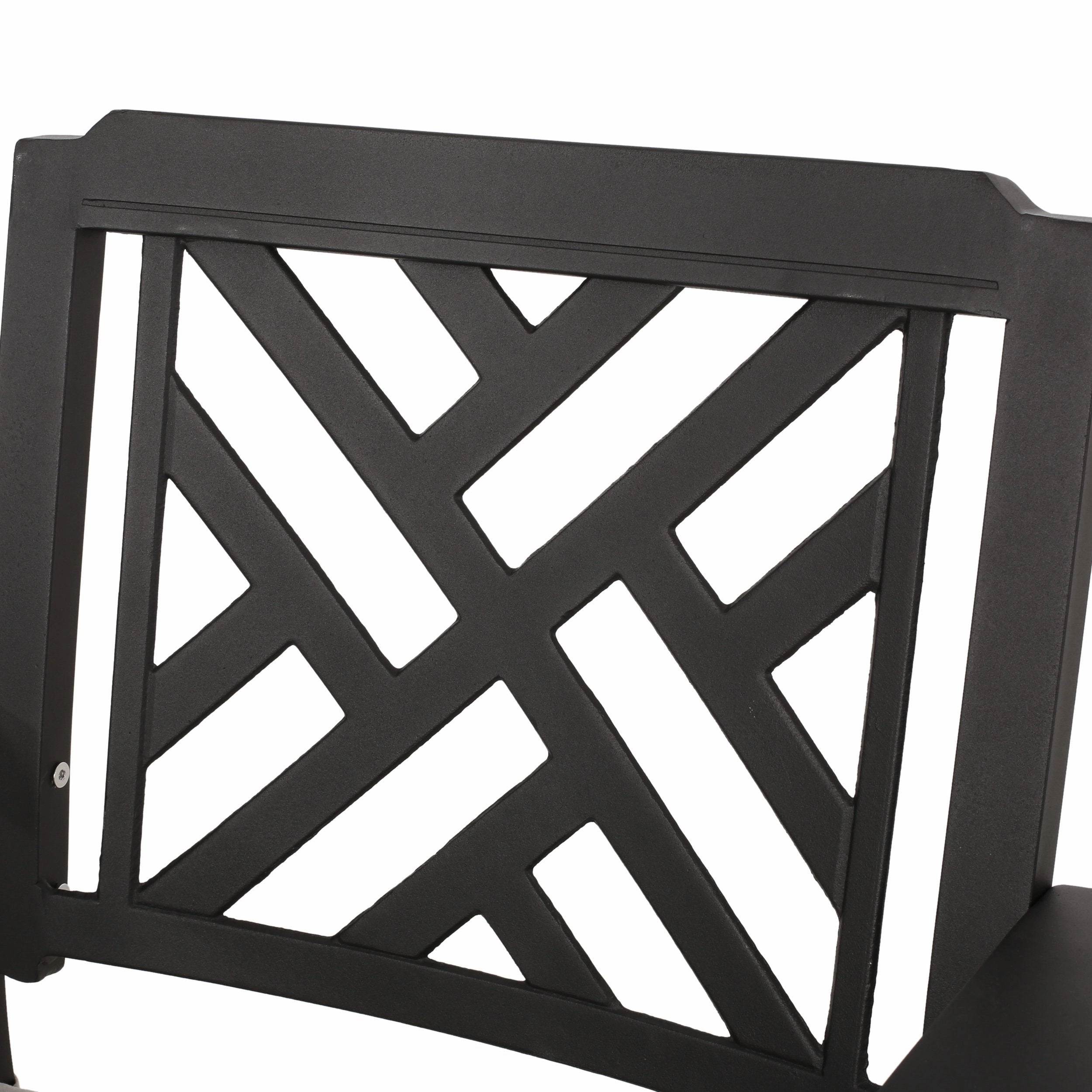 Outdoor Aluminum 6 Piece Dining Set with Bench - NH010413