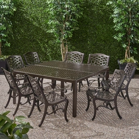 Outdoor Aluminum 8 Seater Dining Set - NH883903 outdoor lounge chair, patio sofa