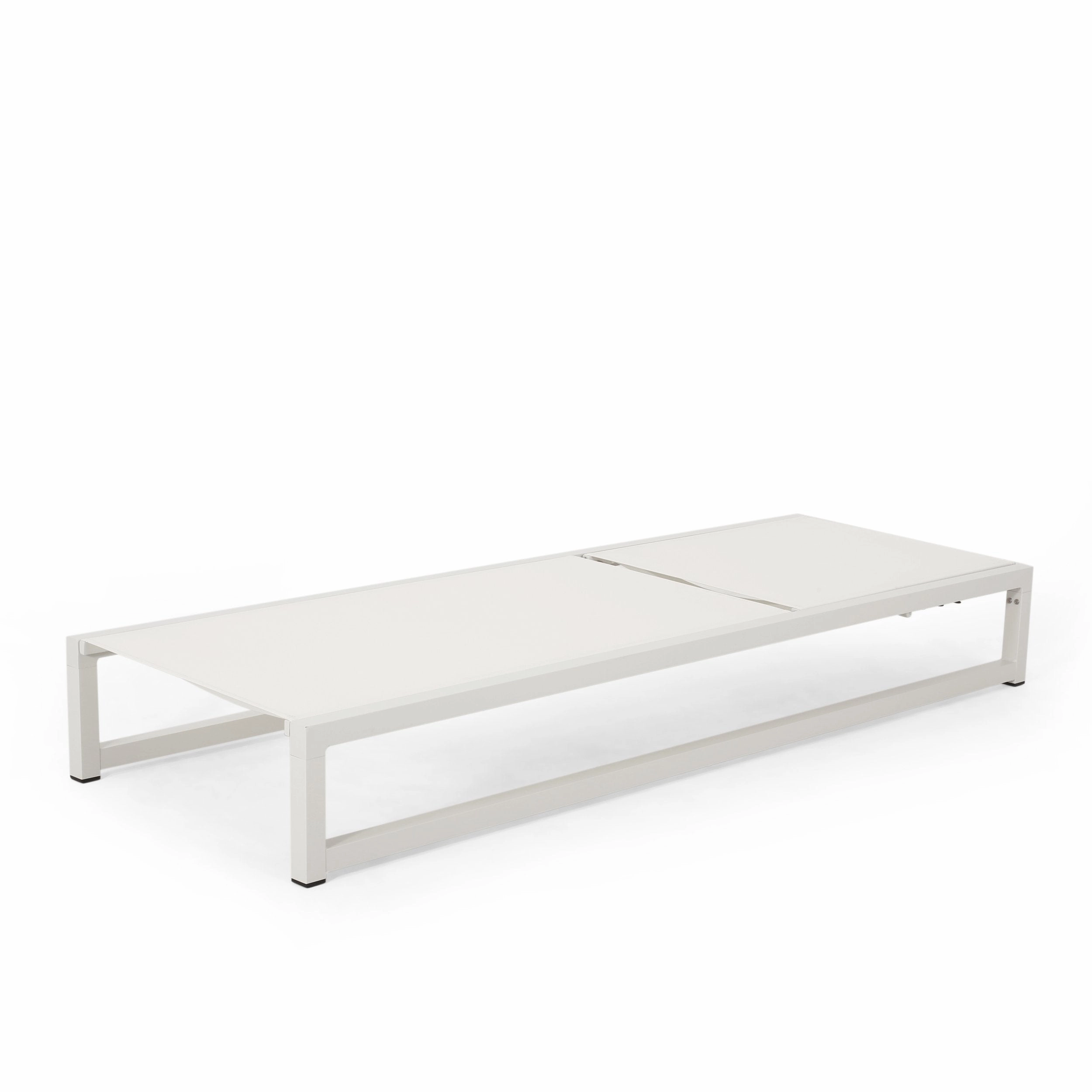 Outdoor Aluminum Chaise Lounge with Mesh Seating - NH215313 patio umbrella, gazebo