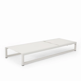 Outdoor Aluminum Chaise Lounge with Mesh Seating - NH215313 patio umbrella, gazebo