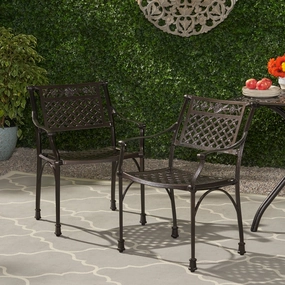 Outdoor Aluminum Dining Chair (Set of 2) - NH723213 outdoor lounge chair, patio sofa