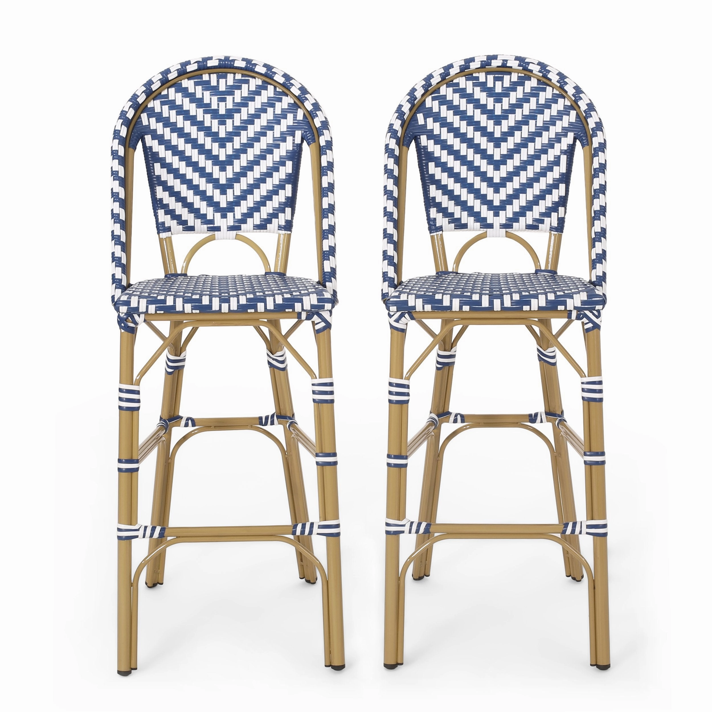 Outdoor Aluminum French Barstools, Set of 2 - NH644413 outdoor lounge chair, patio sofa