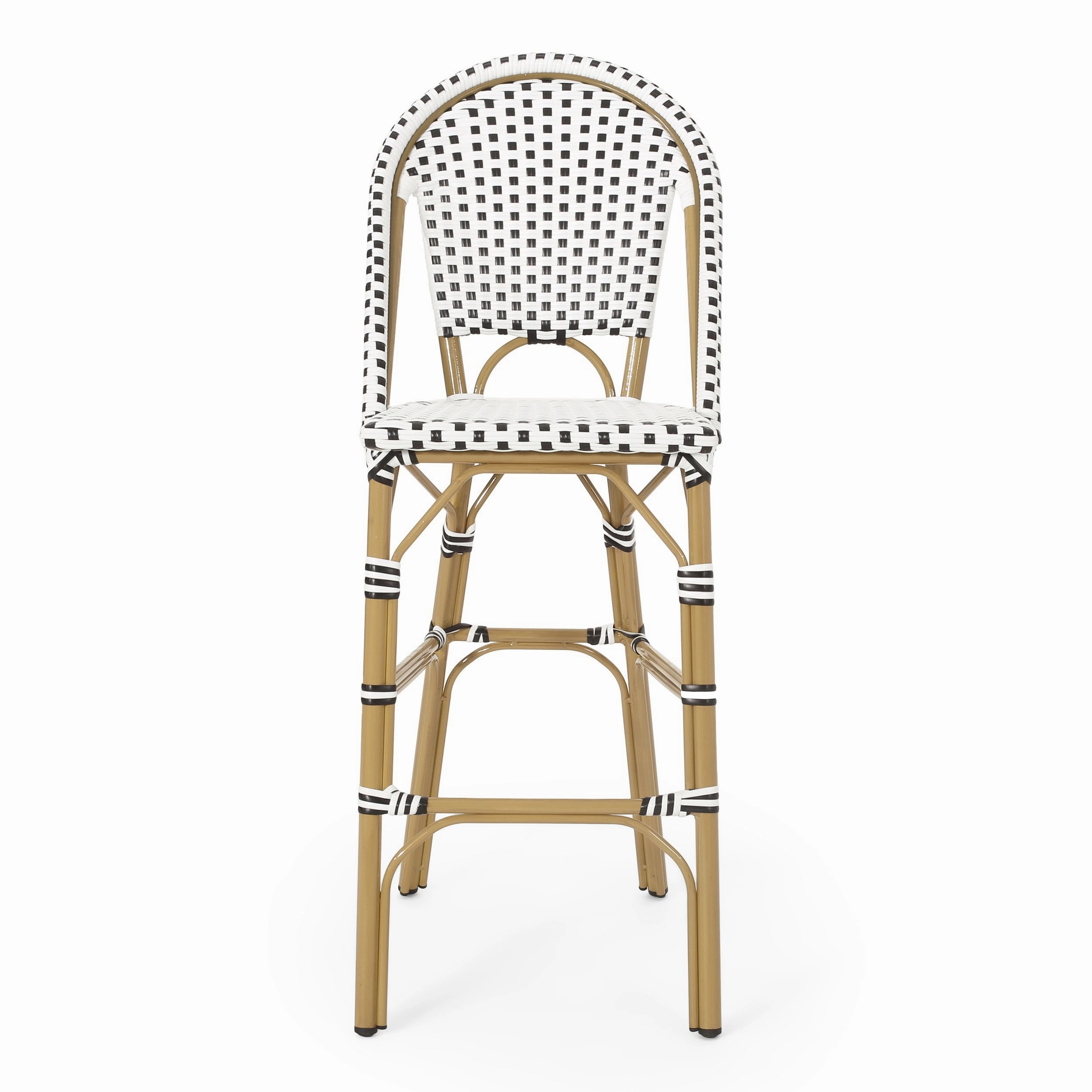 Outdoor Aluminum French Barstools, Set of 2 - NH644413