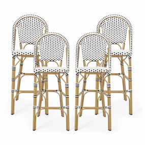 Outdoor Aluminum French Barstools, Set of 4 - NH054413 outdoor lounge chair, patio sofa