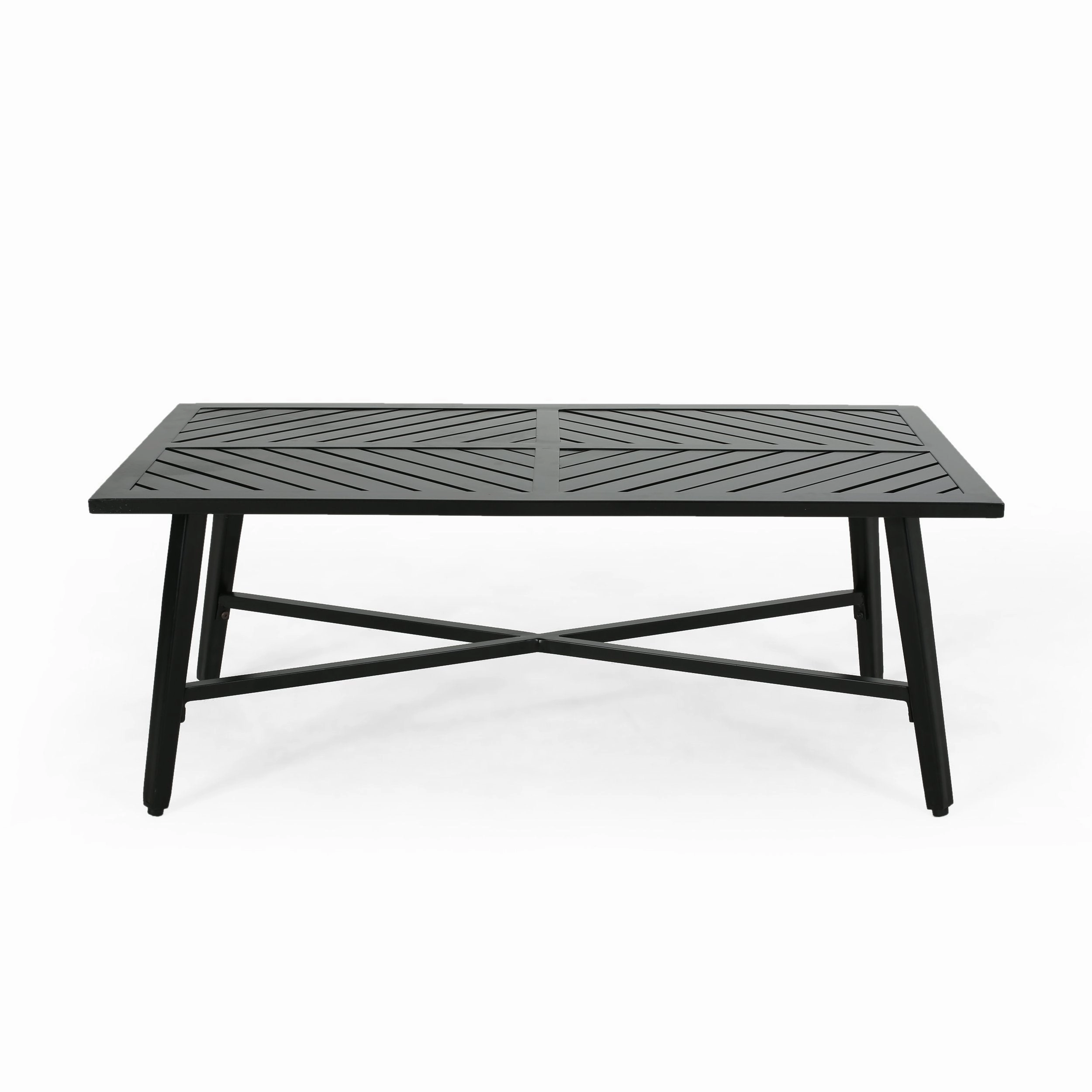 Outdoor Aluminum Loveseat and Coffee Table Set - NH153803