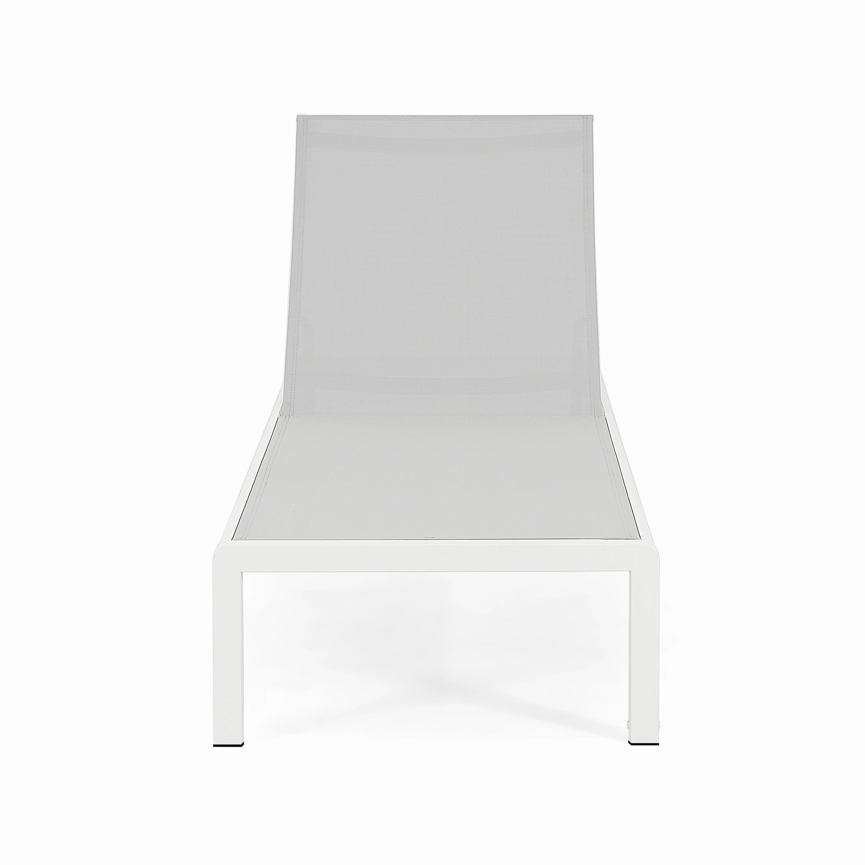 Outdoor Aluminum Pool Patio Beach Chaise Lounge Chair,Set of 2