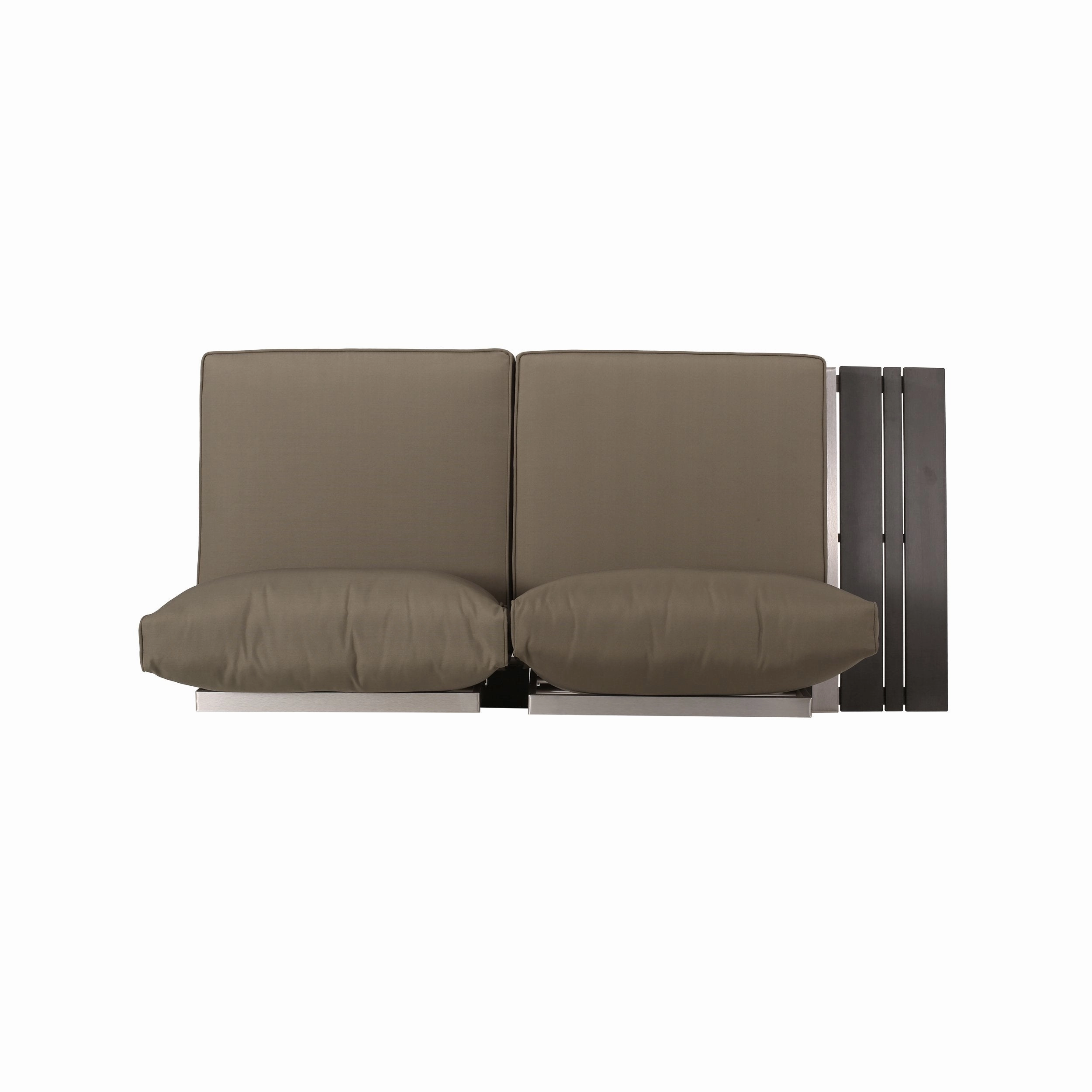 Outdoor Aluminum V-Shaped 5 Seater Sofa Set with Cushions - NH203313