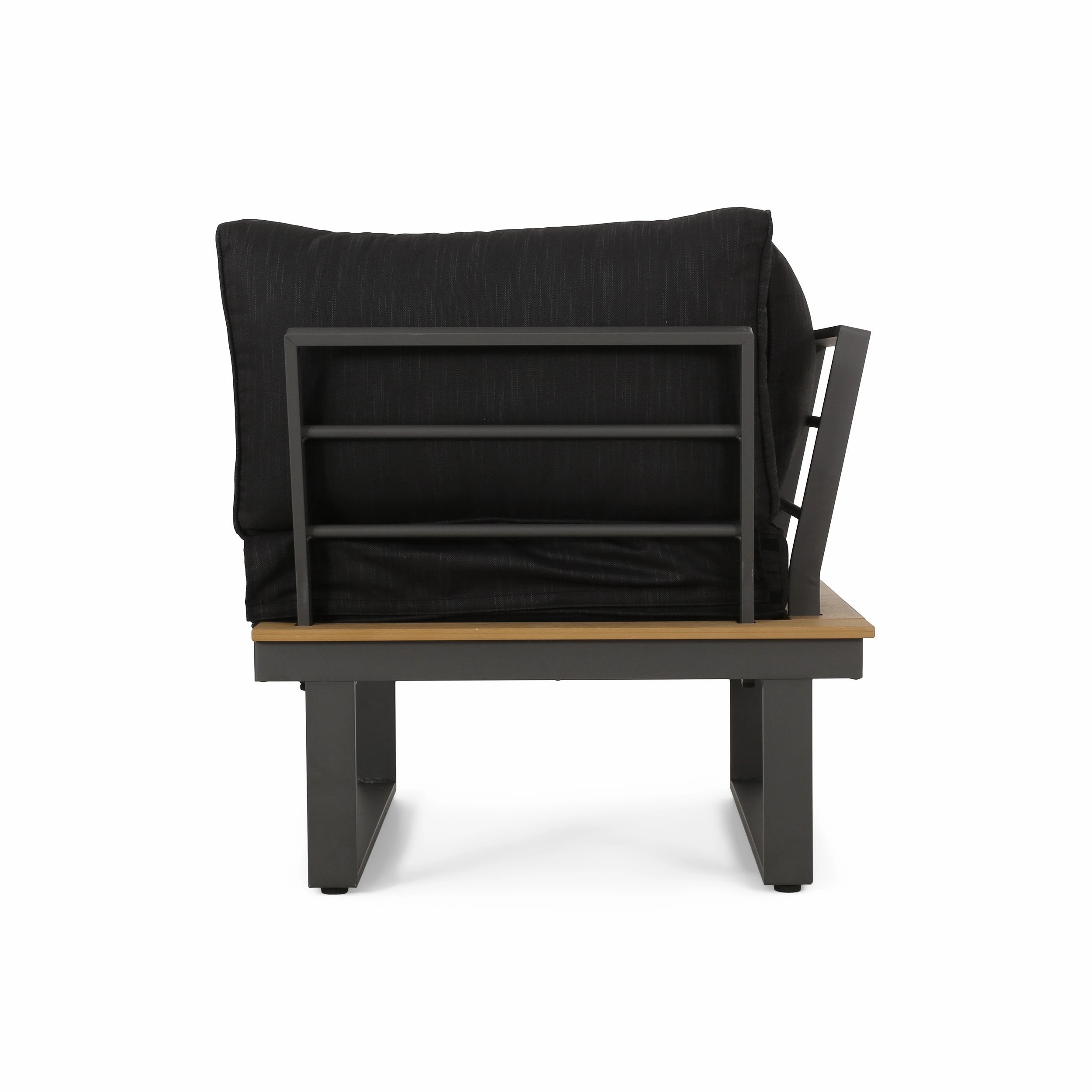 Outdoor Aluminum V-Shaped 5 Seater Sofa Set with Cushions - NH203313