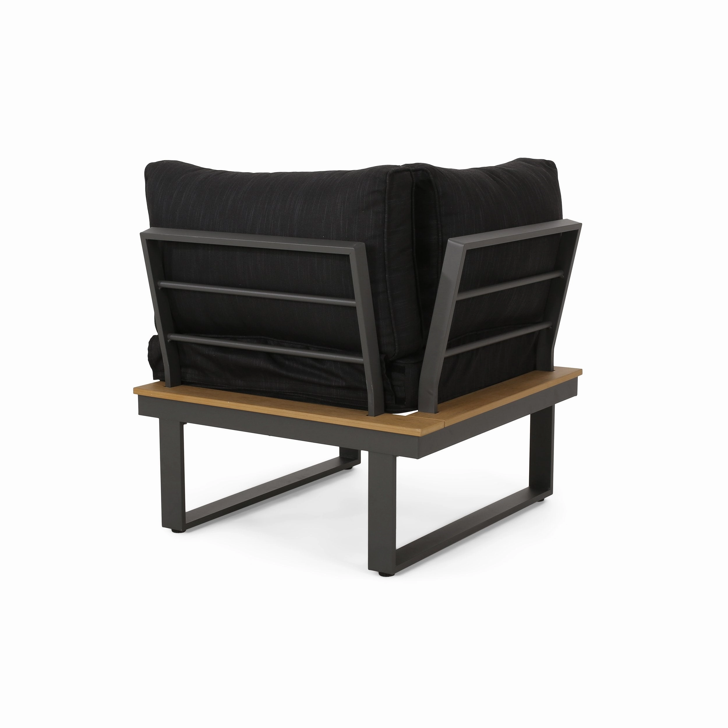 Outdoor Aluminum V-Shaped 5 Seater Sofa Set with Cushions - NH203313