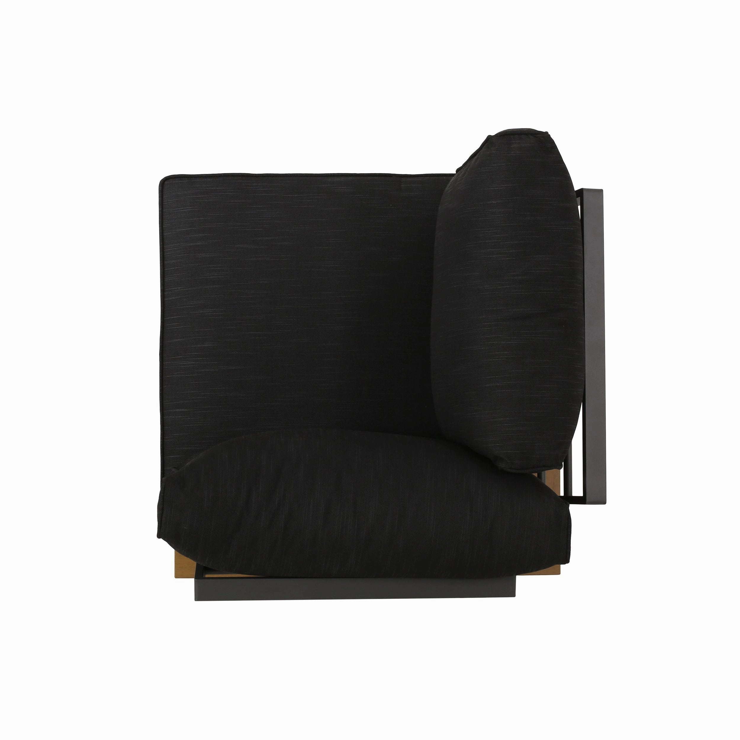 Outdoor Aluminum V-Shaped 5 Seater Sofa Set with Cushions - NH203313