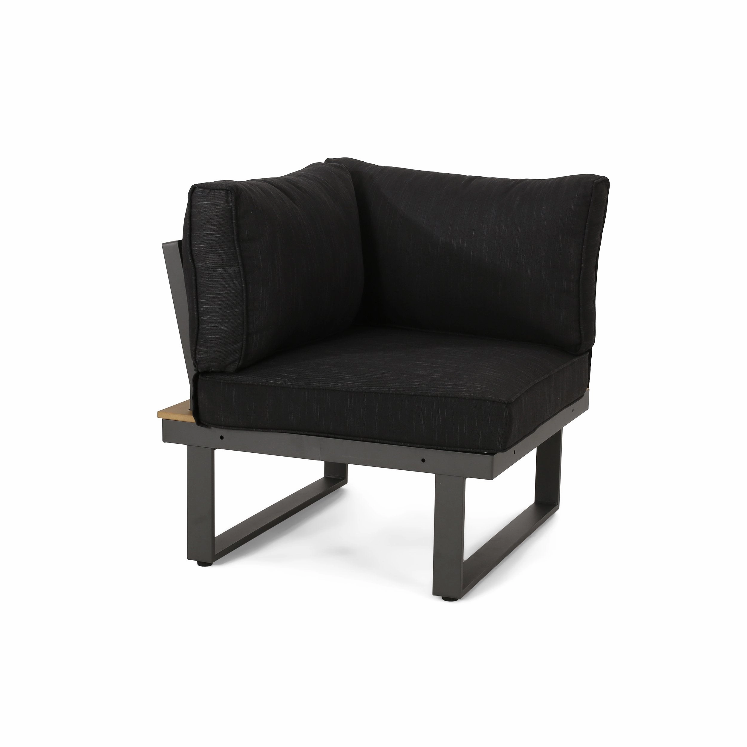 Outdoor Aluminum V-Shaped 5 Seater Sofa Set with Cushions - NH203313