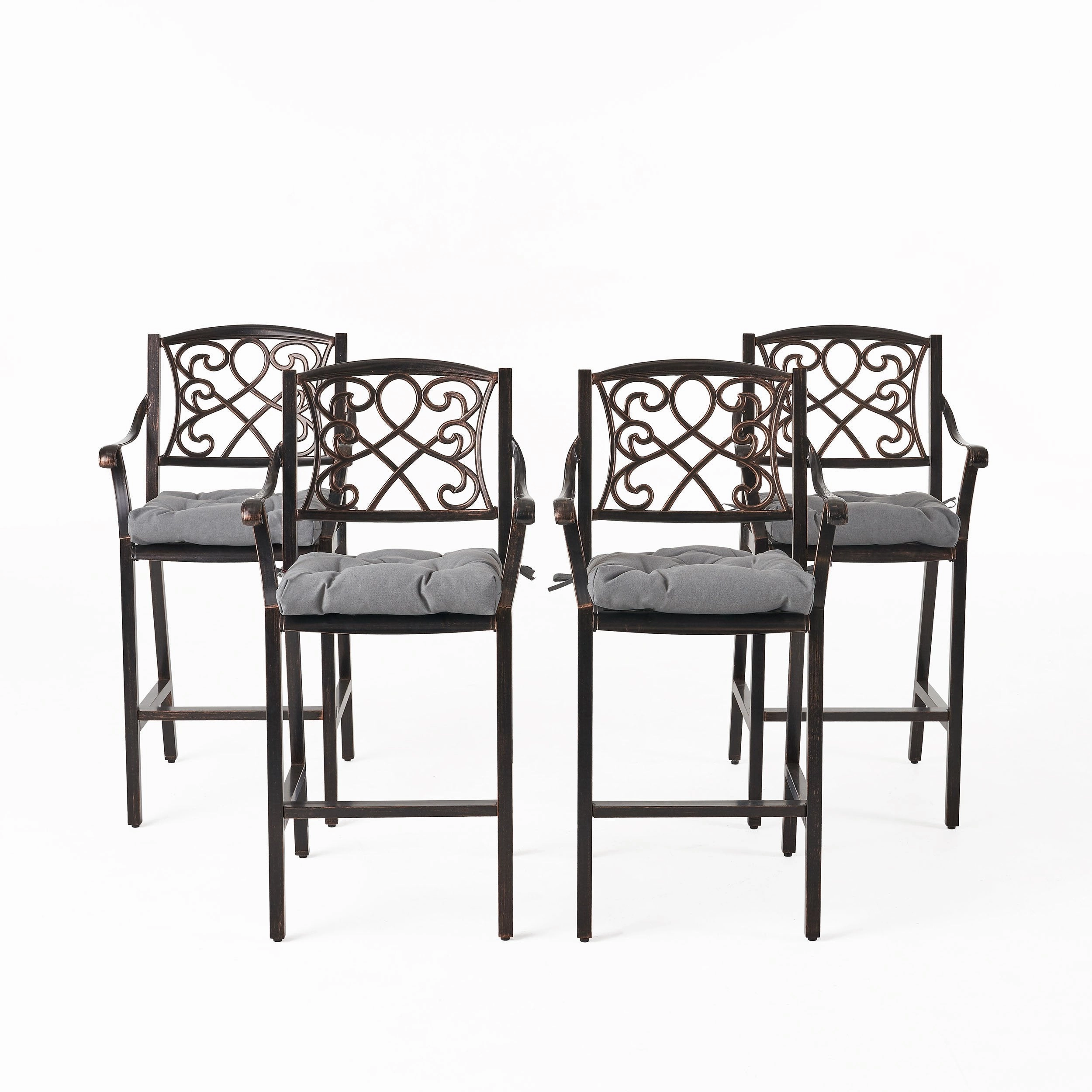 Outdoor Barstool with Cushion (Set of 4) - NH071013