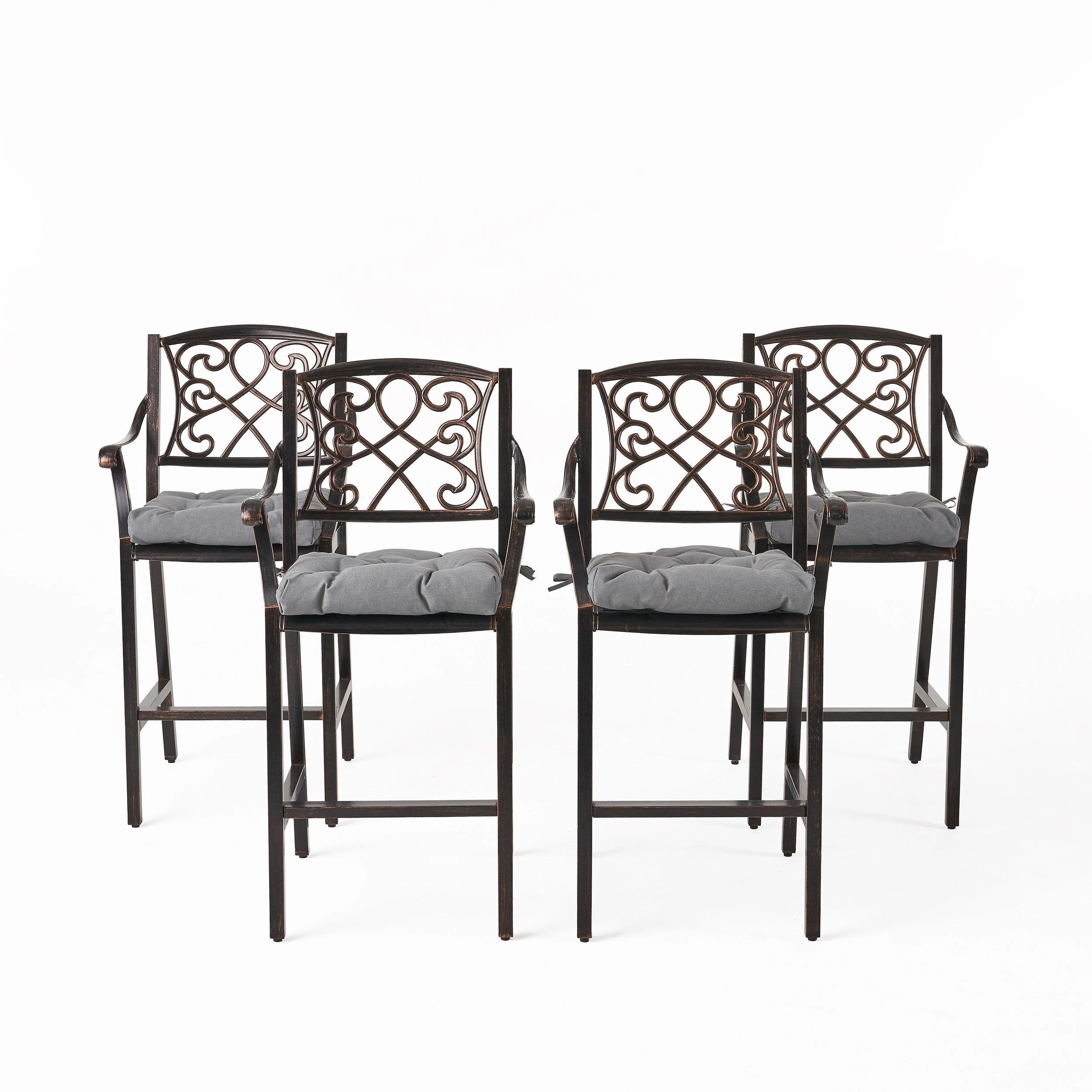 Outdoor Barstool with Cushion (Set of 4) - NH071013