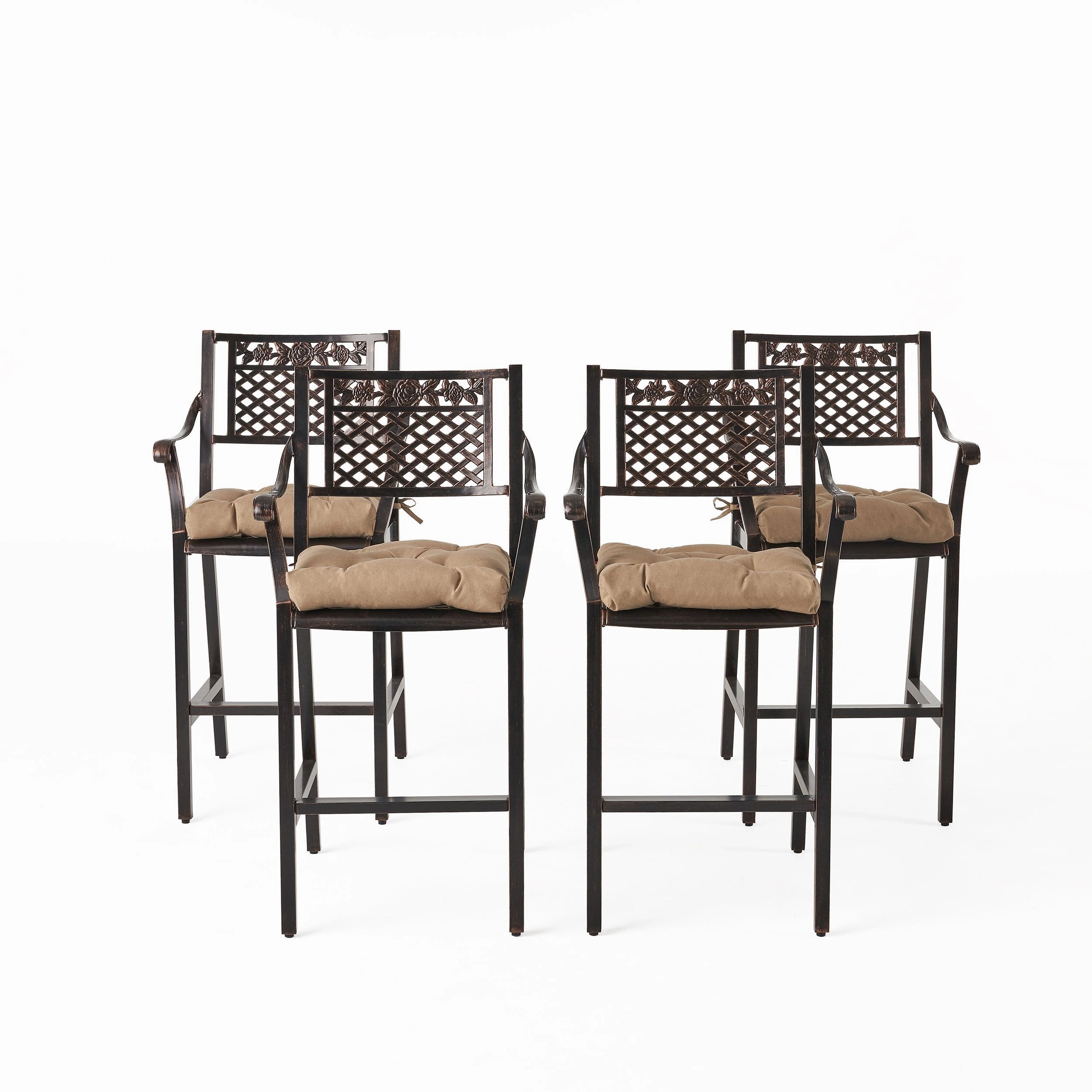 Outdoor Barstool with Cushion (Set of 4) - NH081013