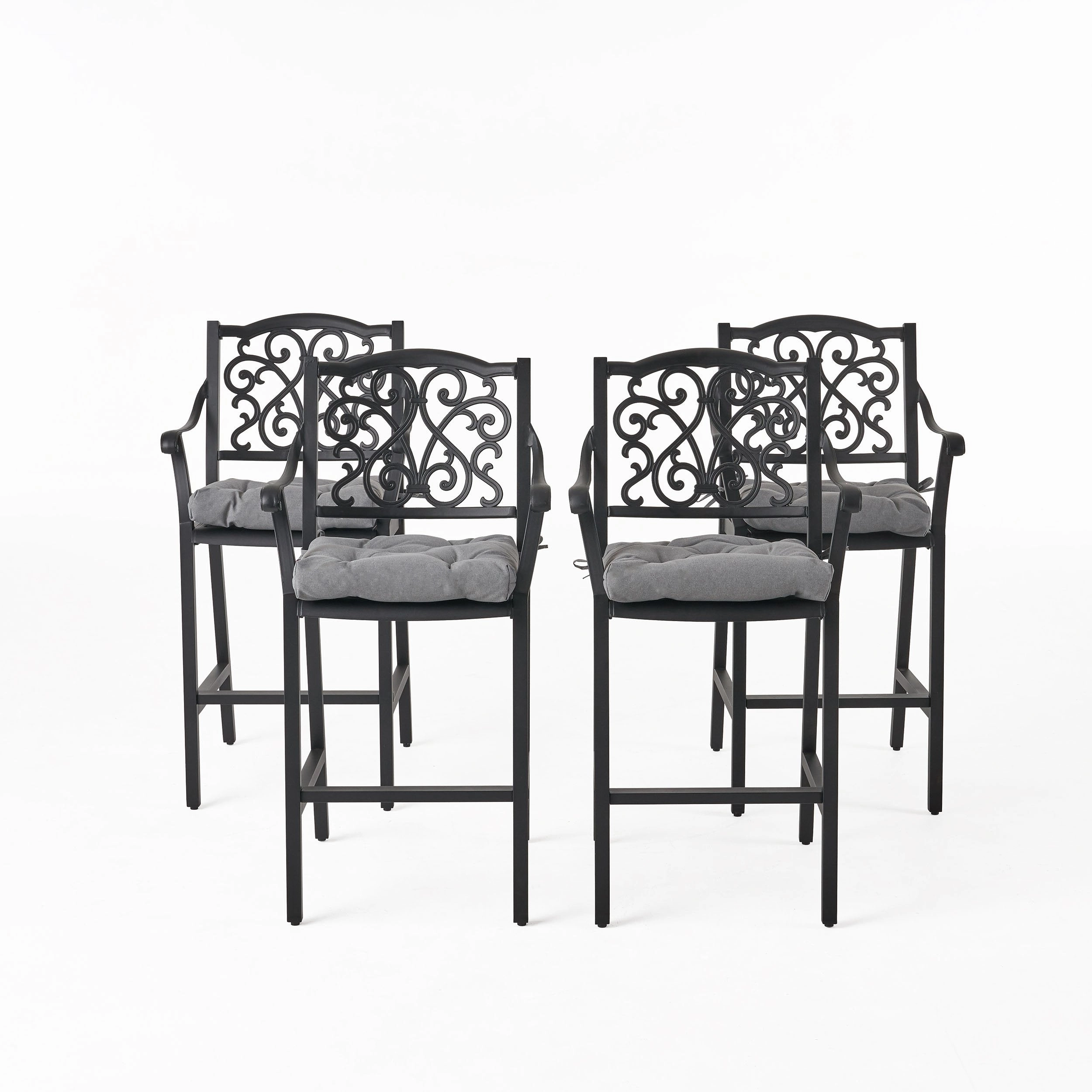 Outdoor Barstool with Cushion (Set of 4) - NH091013