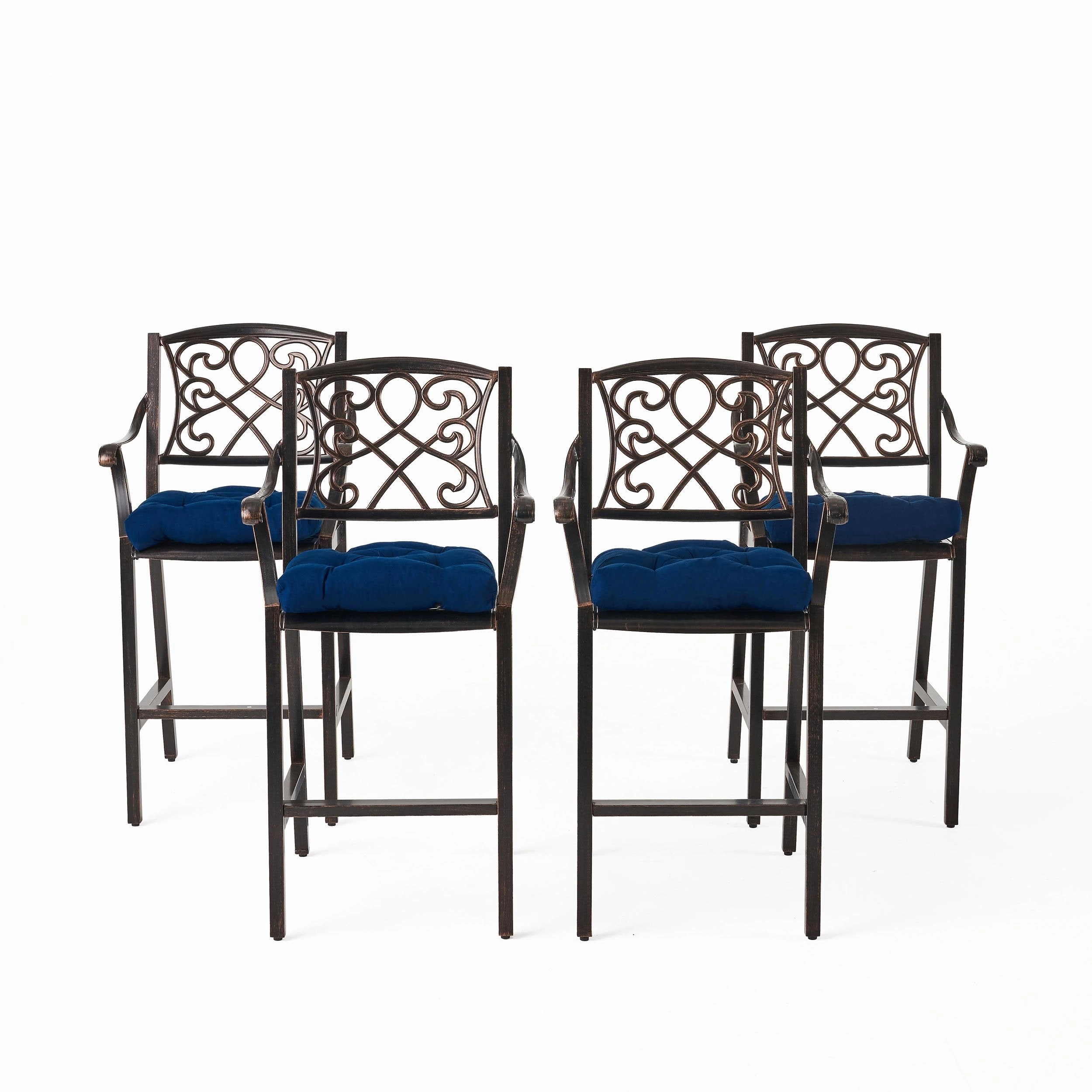 Outdoor Barstool with Cushion (Set of 4) - NH621013