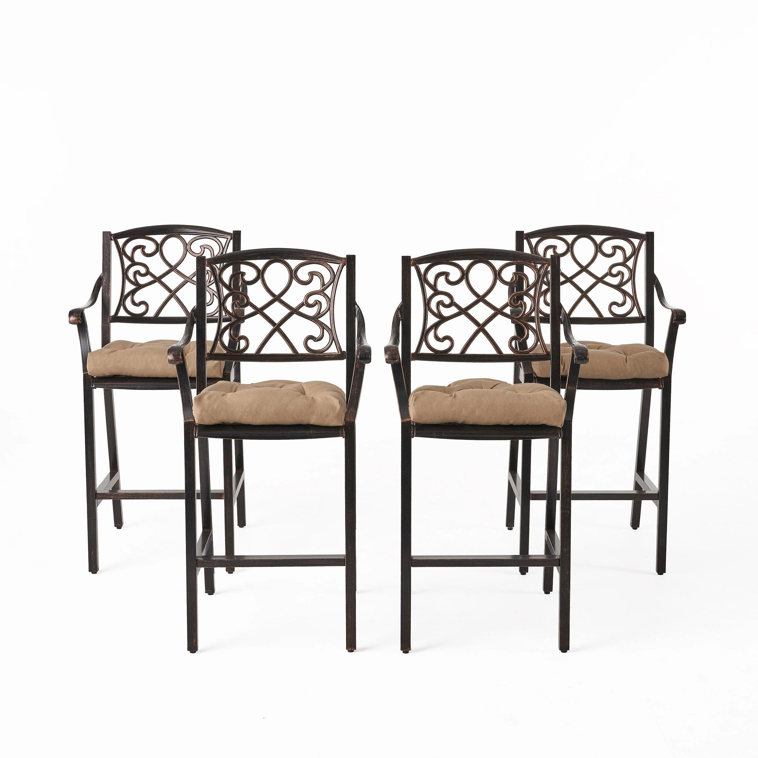Outdoor Barstool with Cushion (Set of 4) - NH621013