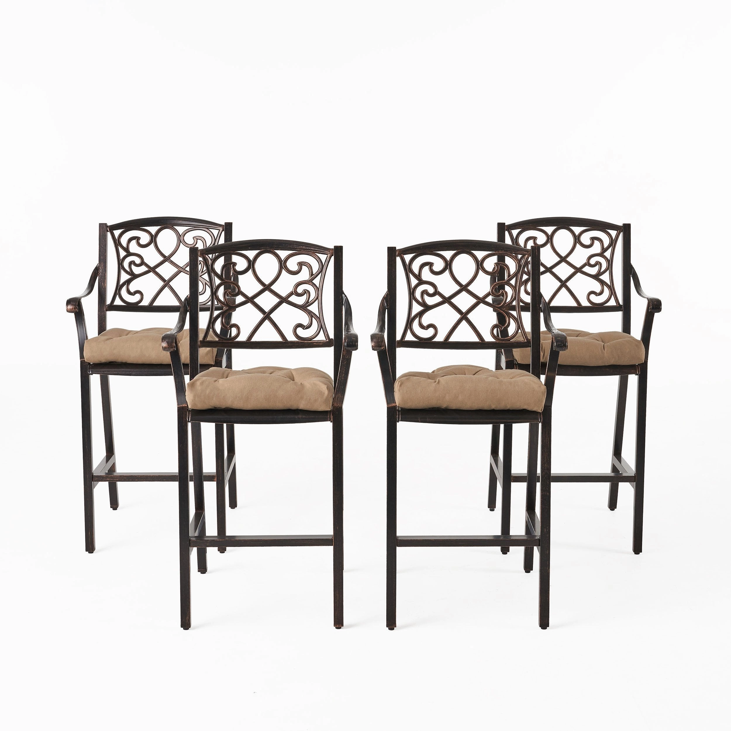 Outdoor Barstool with Cushion (Set of 4) - NH621013