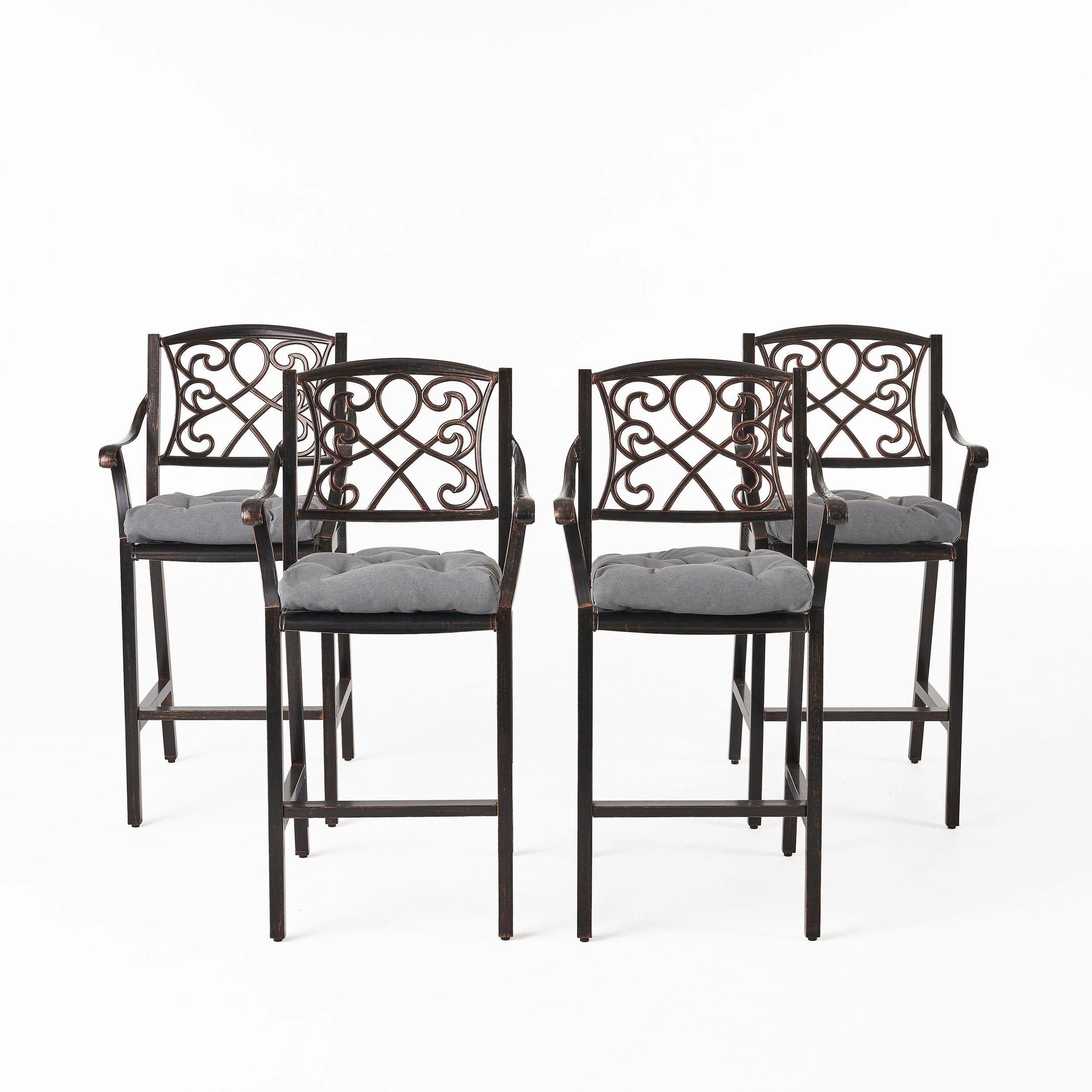 Outdoor Barstool with Cushion (Set of 4) - NH621013