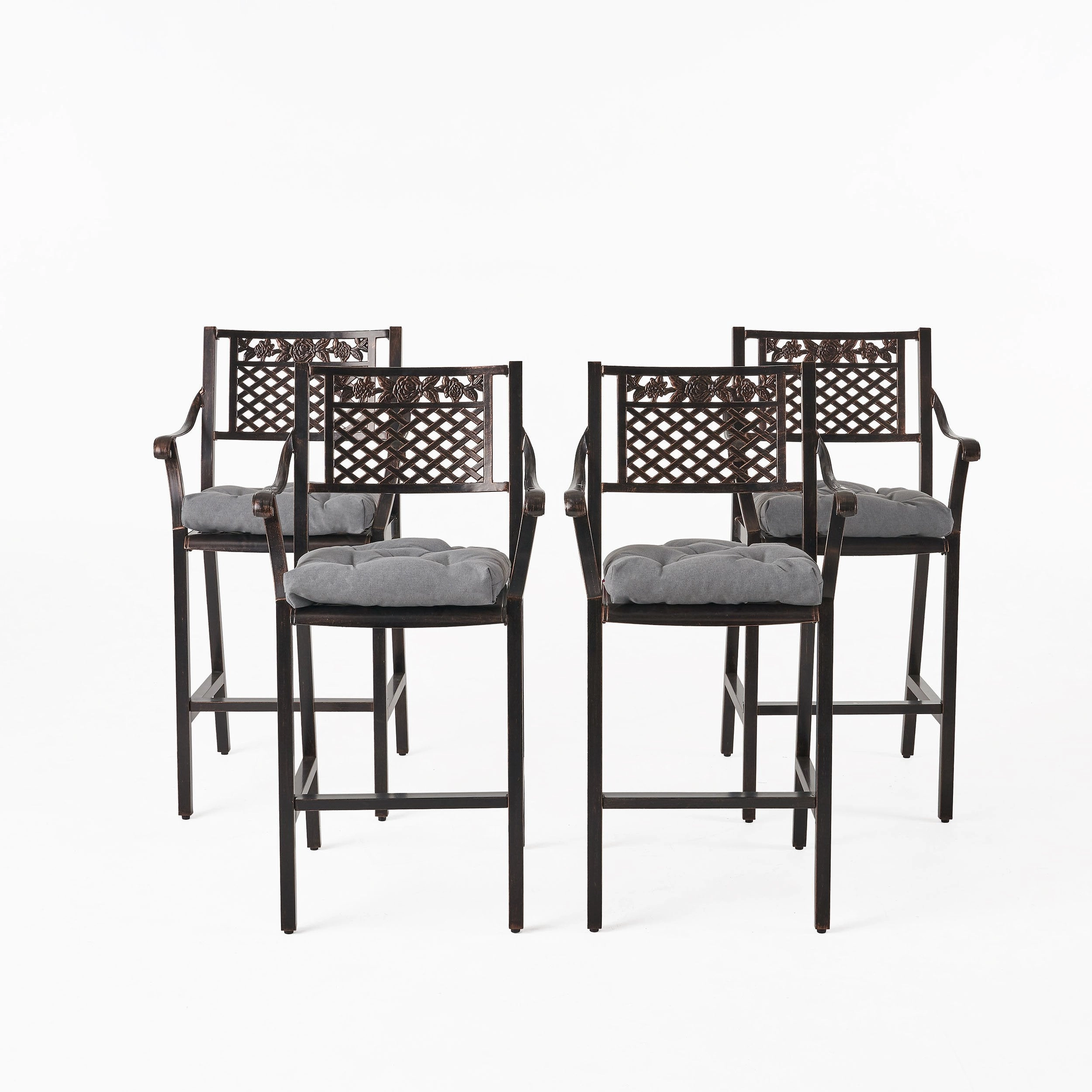Outdoor Barstool with Cushion (Set of 4) - NH631013