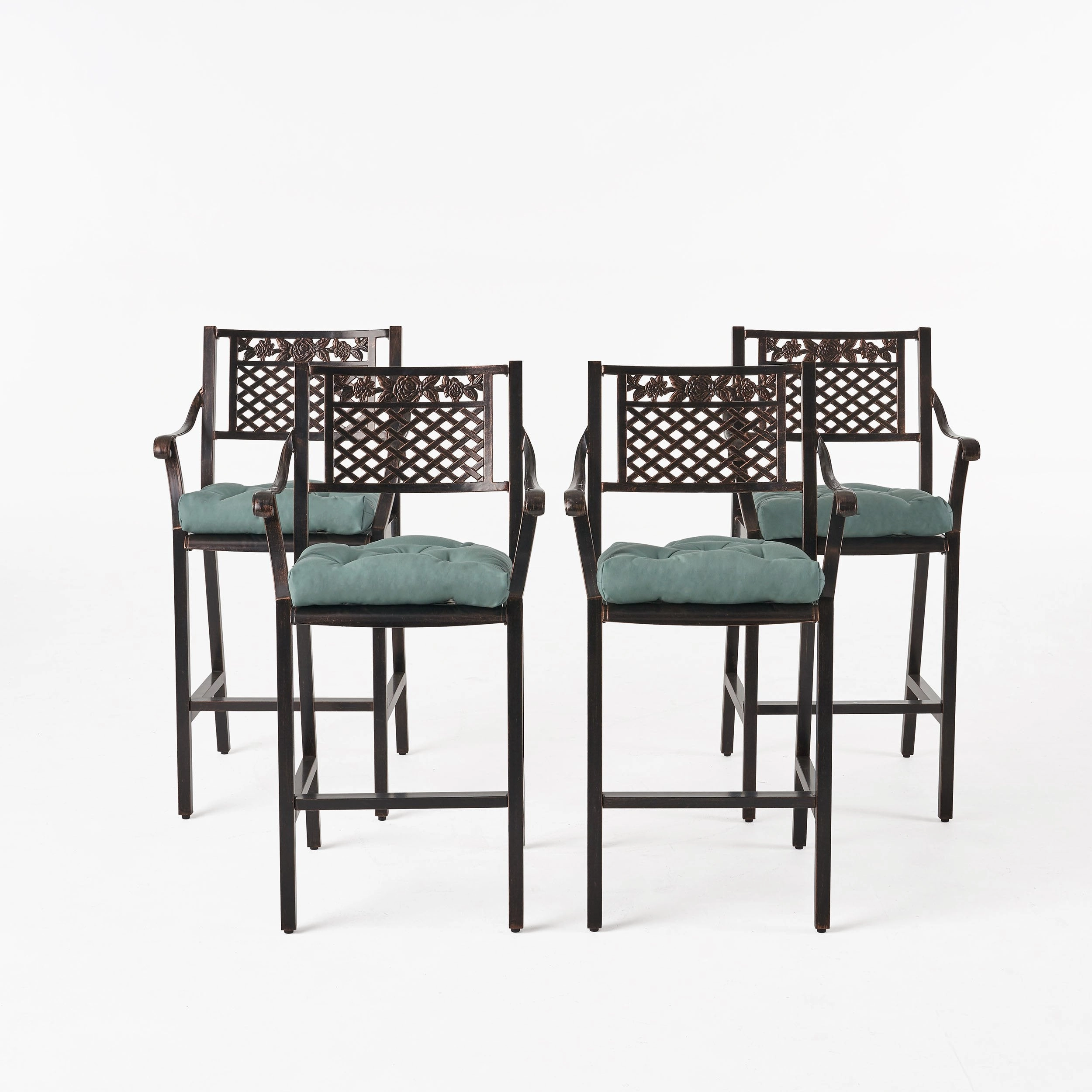 Outdoor Barstool with Cushion (Set of 4) - NH631013