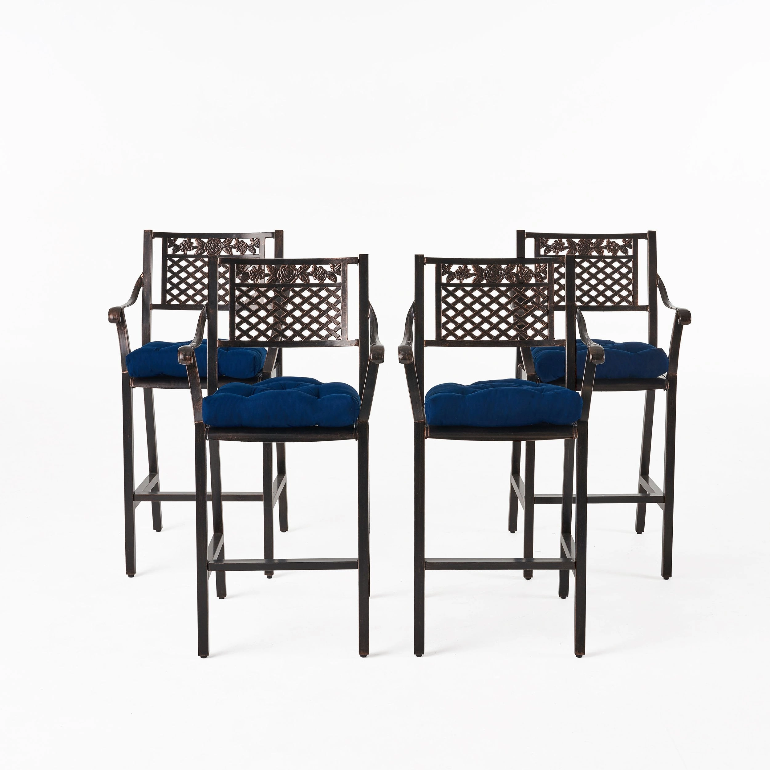 Outdoor Barstool with Cushion (Set of 4) - NH631013