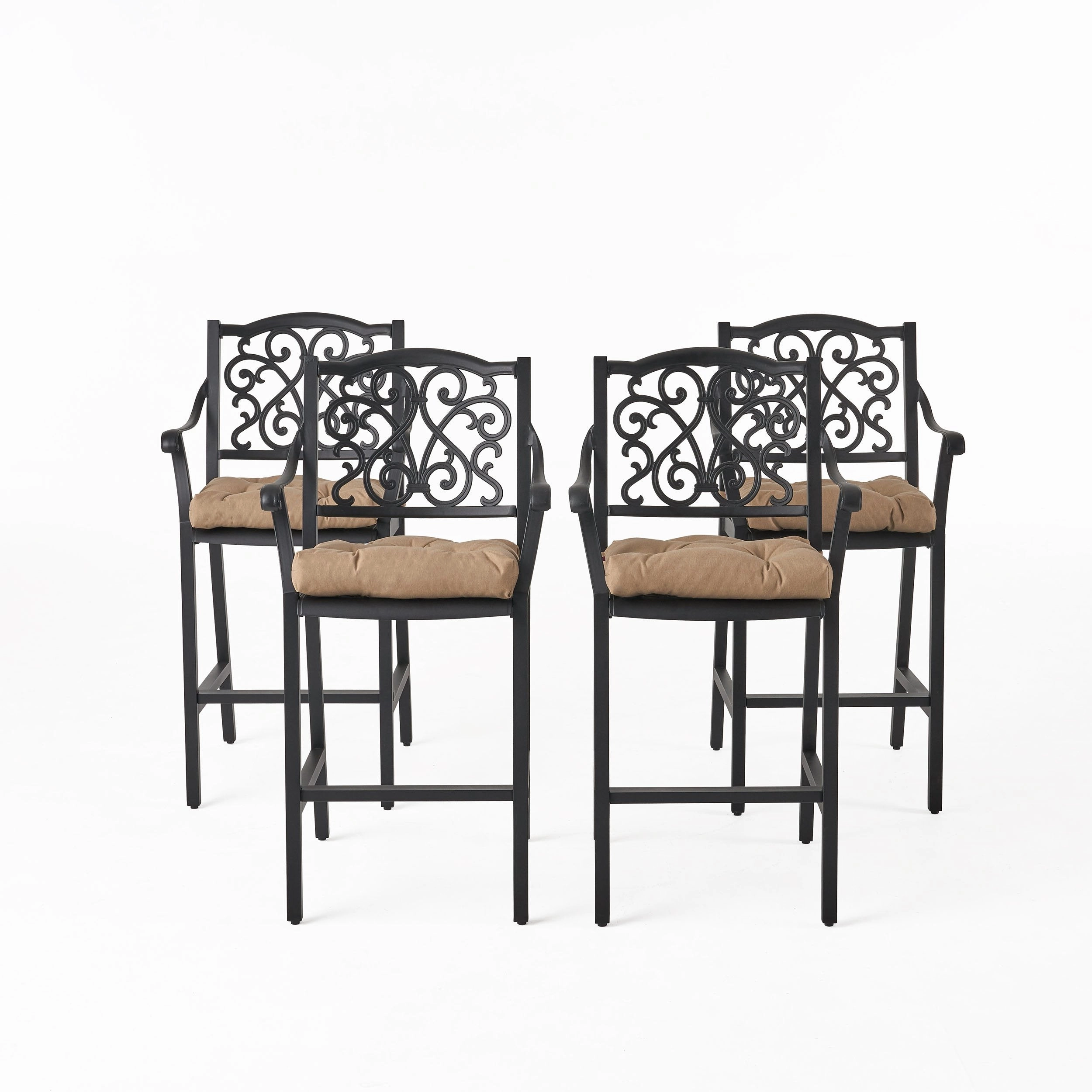 Outdoor Barstool with Cushion (Set of 4) - NH641013