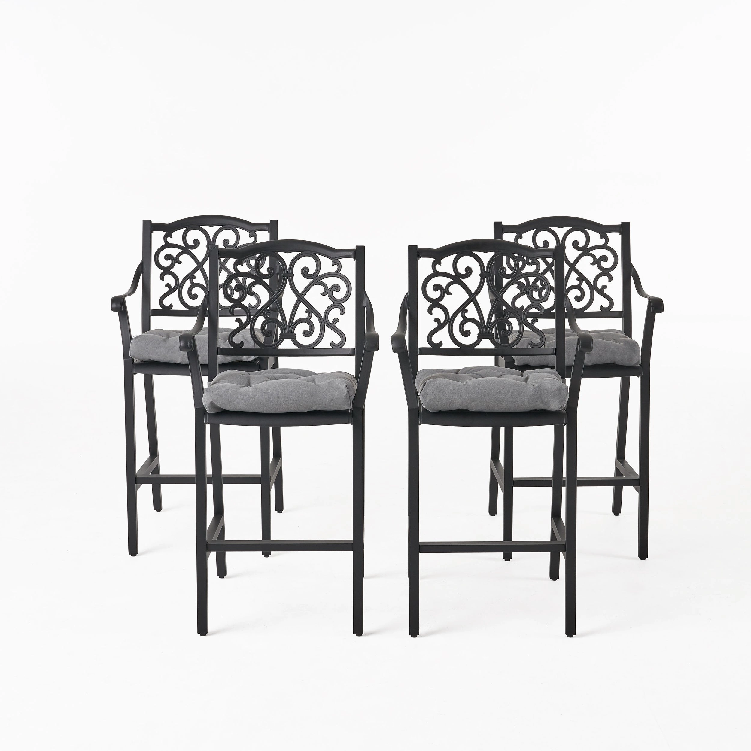 Outdoor Barstool with Cushion (Set of 4) - NH641013
