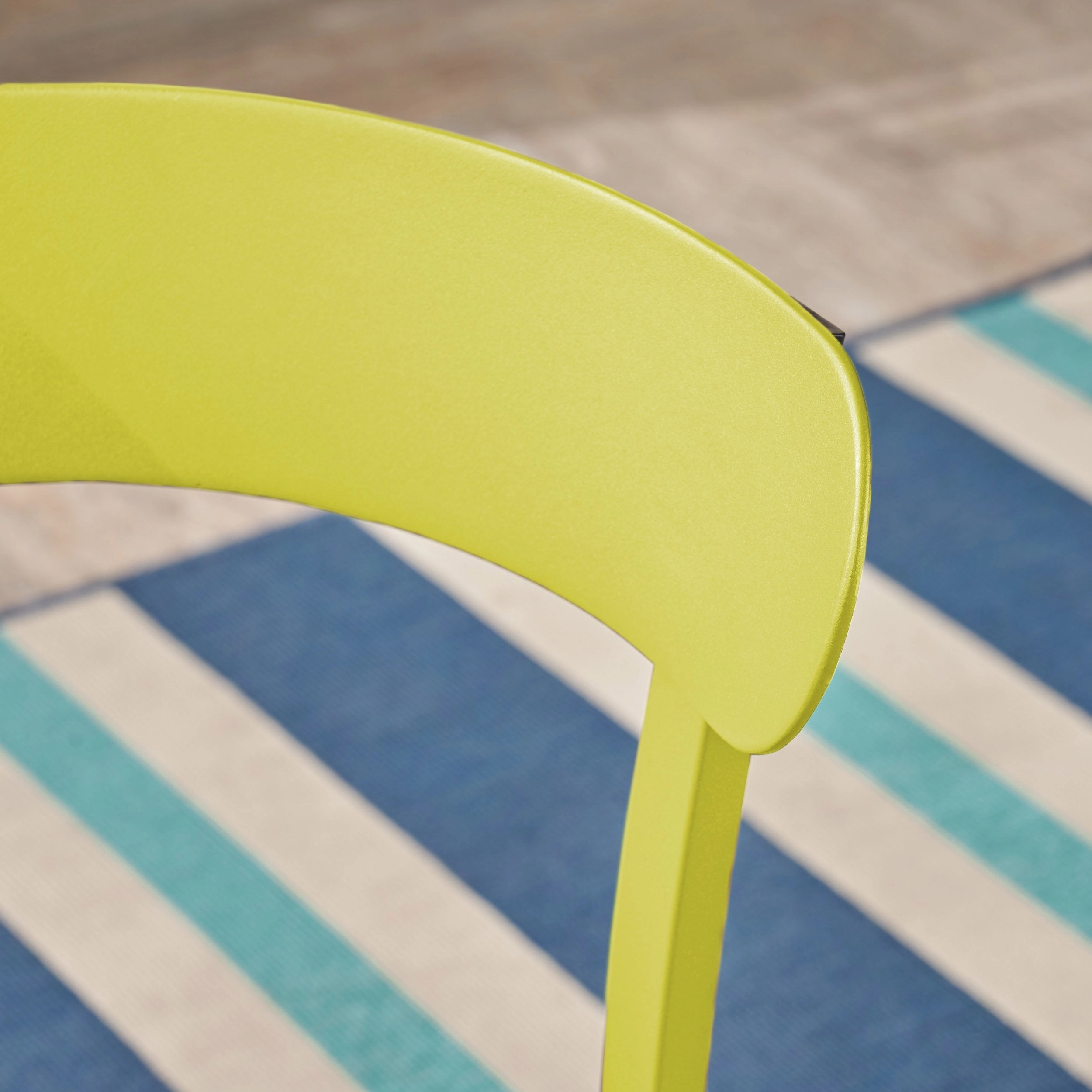 Outdoor Bistro Set, Matte Lime Green - NH878403