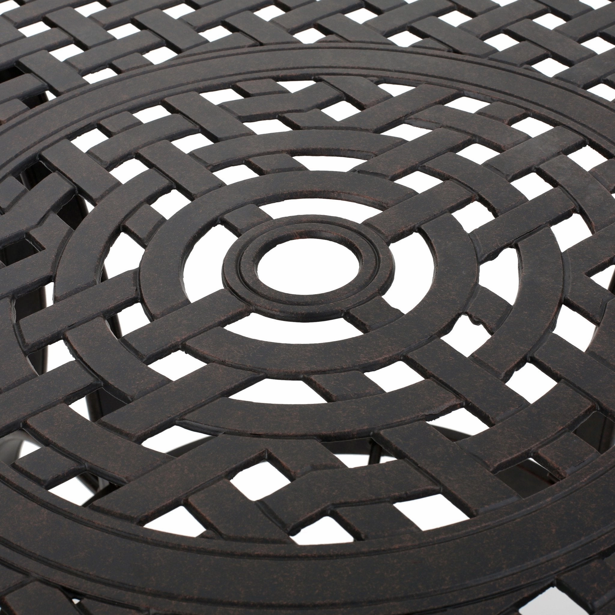 Outdoor Bronze Cast Aluminum Circular Dining Table (ONLY) - NH672003