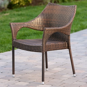 Outdoor Brown Wicker Chairs (Set of 2) - NH426712 outdoor lounge chair, patio sofa