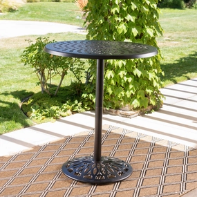 Outdoor Cast Aluminum Patina Copper Bar Table - NH717003 outdoor lounge chair, patio sofa