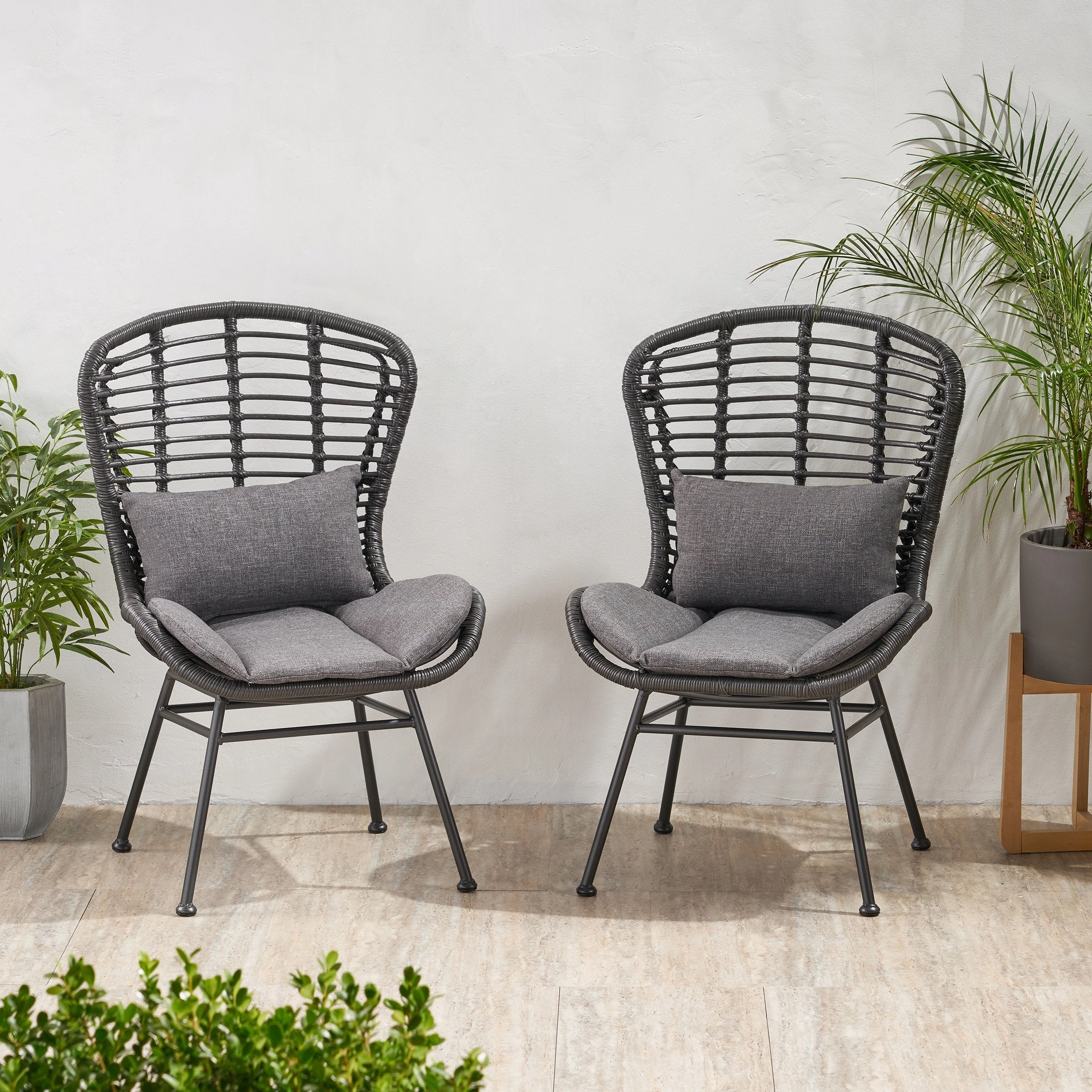 Outdoor Club Chairs (Set of 2) - NH399903 outdoor furniture, garden bench