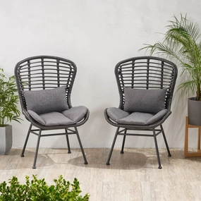Outdoor Club Chairs (Set of 2) - NH399903 outdoor furniture, garden bench